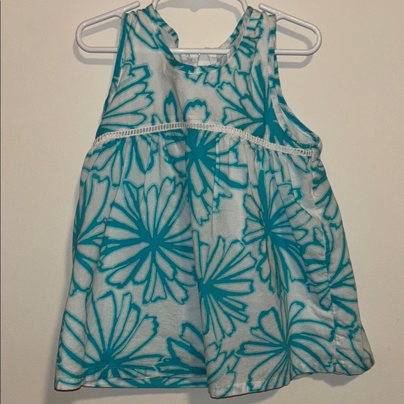 Gymboree Other - Size 7 Gymboree Girls Mermaid Cove Blue‎ Floral Top